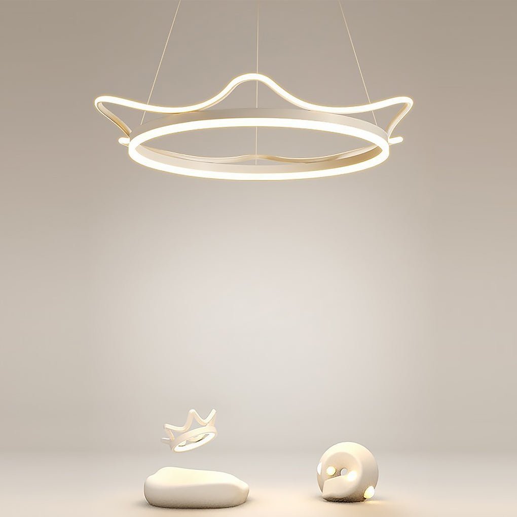 Imperial Crown Modern Dimmable Remote Chandelier