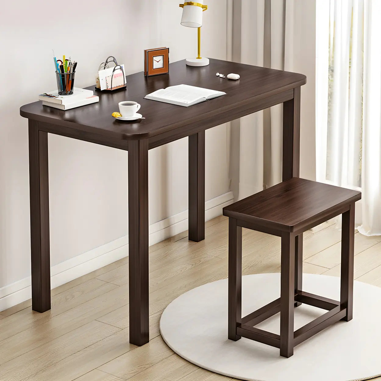 Industrial Wood Rectangular Writing Desk