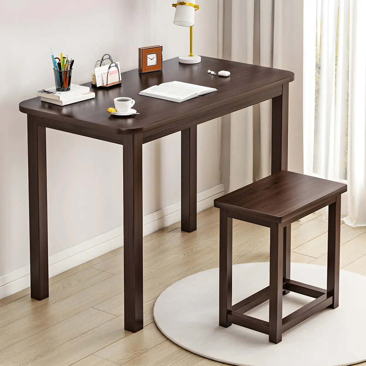 Industrial Wood Rectangular Writing Desk — Table Only