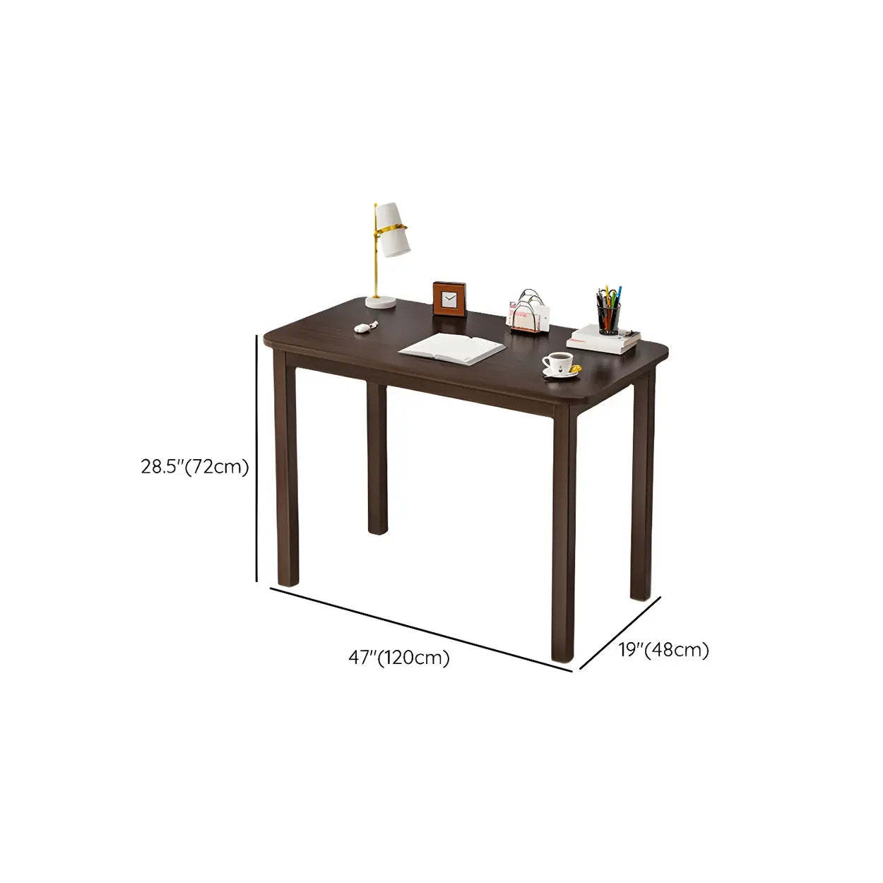 Industrial Wood Rectangular Writing Desk