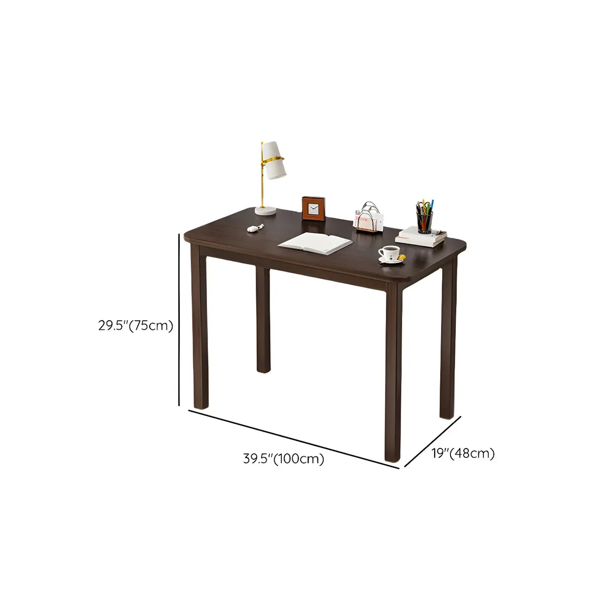 Industrial Wood Rectangular Writing Desk