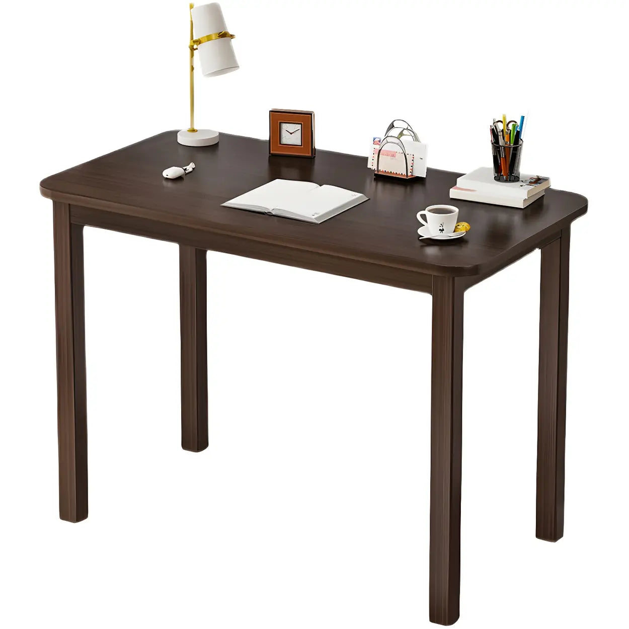 Industrial Wood Rectangular Writing Desk — Table Only