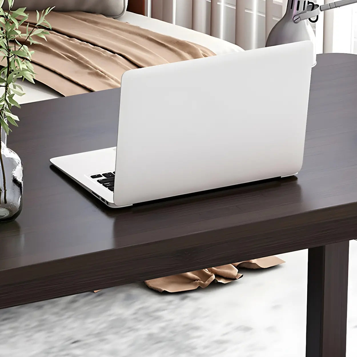 Industrial Wood Rectangular Writing Desk — Table Only