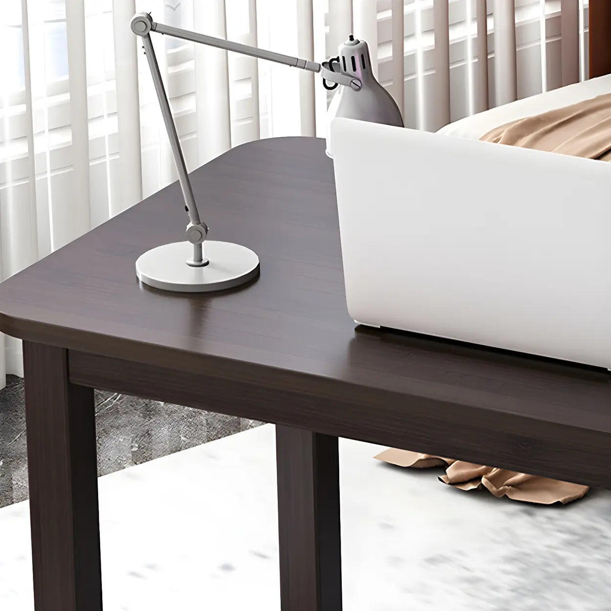Industrial Wood Rectangular Writing Desk — Table Only