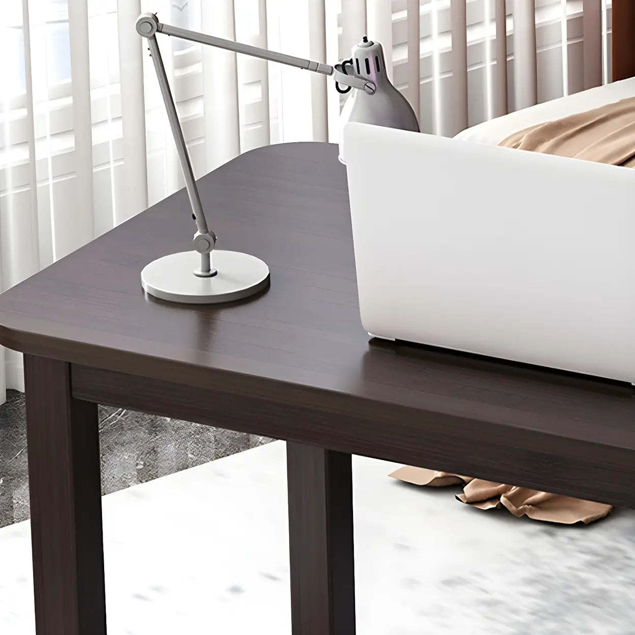 Industrial Wood Rectangular Writing Desk — Table Only