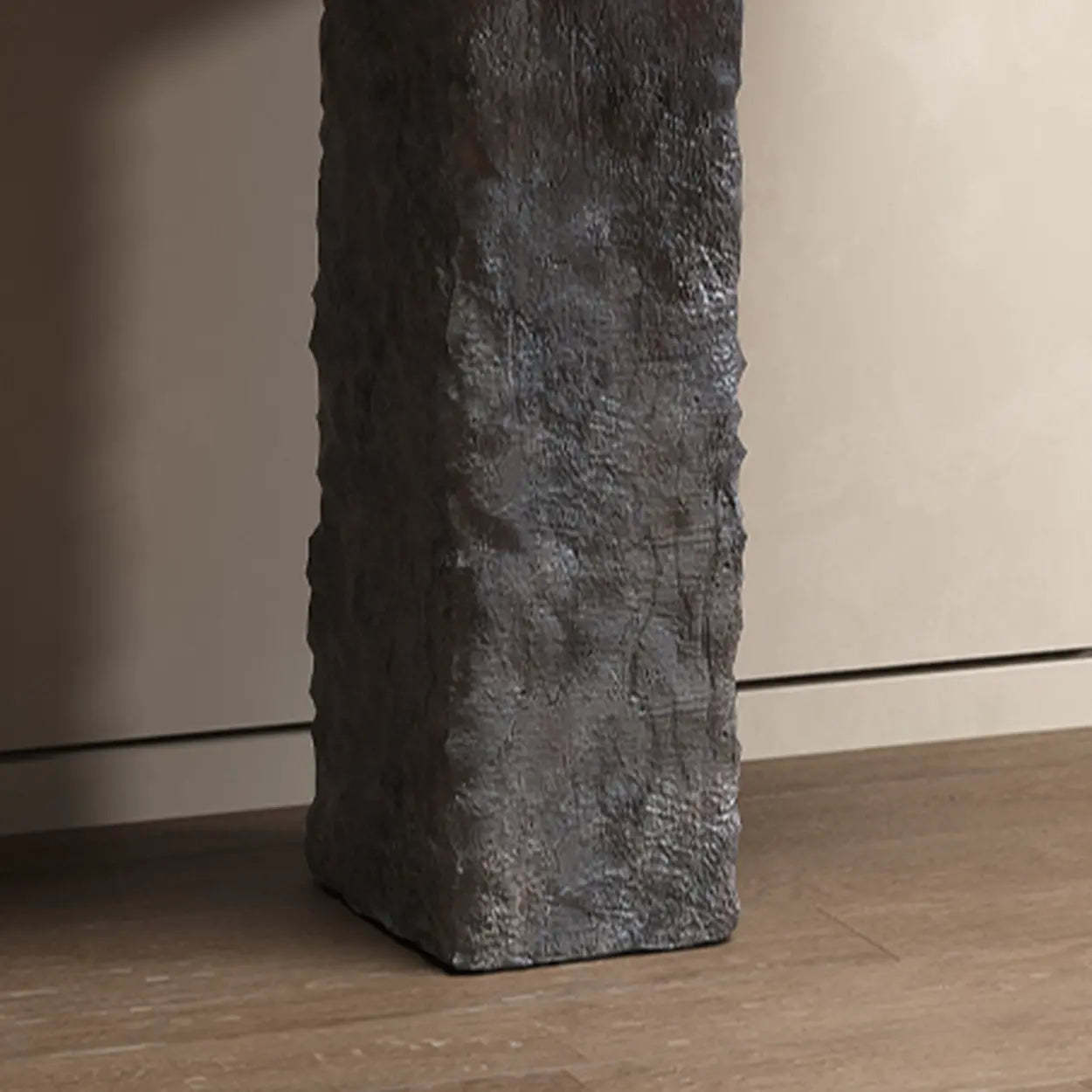 Industrial Narrow Wood Entryway Console Table