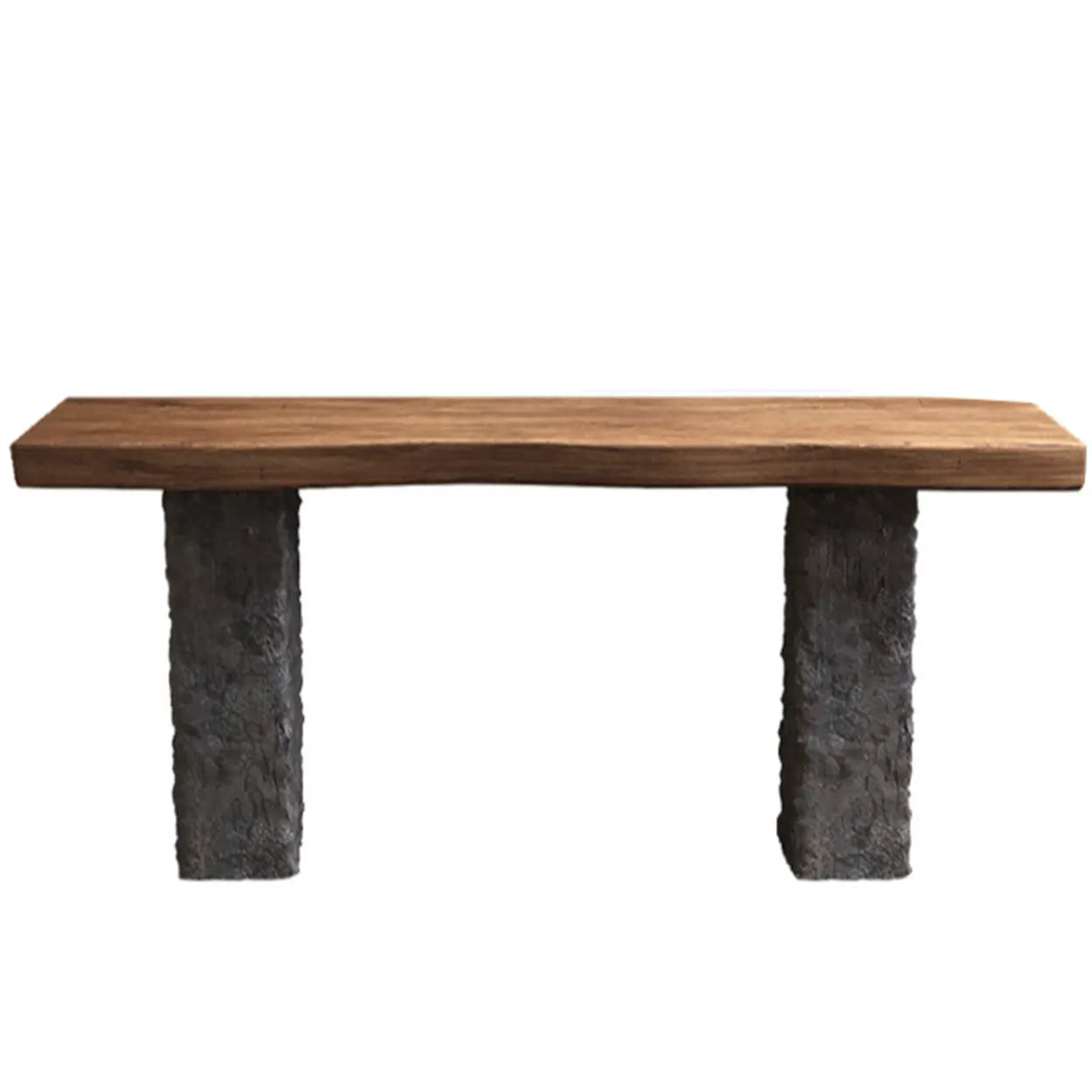 Industrial Narrow Wood Entryway Console Table