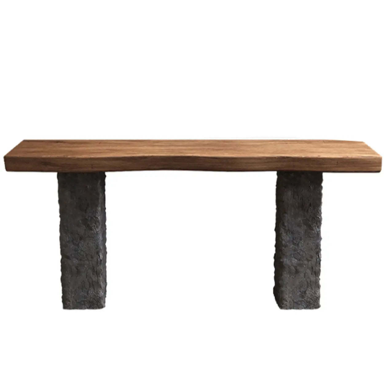 Industrial Narrow Wood Entryway Console Table