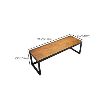 Industrial Pine Wood Sled Double Gaming Desk