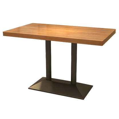 Industrial Brown Wood Dining Table