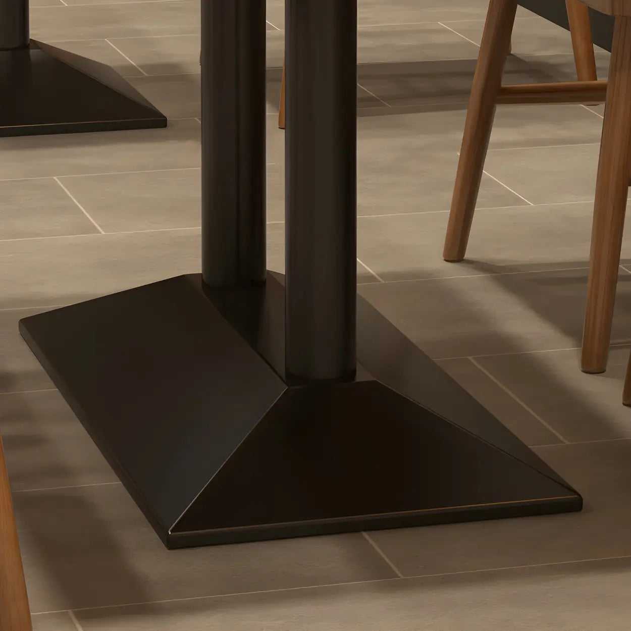 Industrial Brown Wood Dining Table