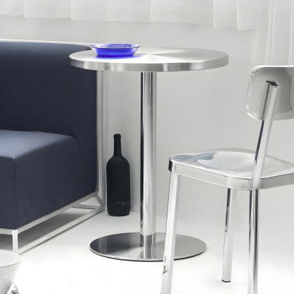Industrial stainless wood dining tables, Lighom
