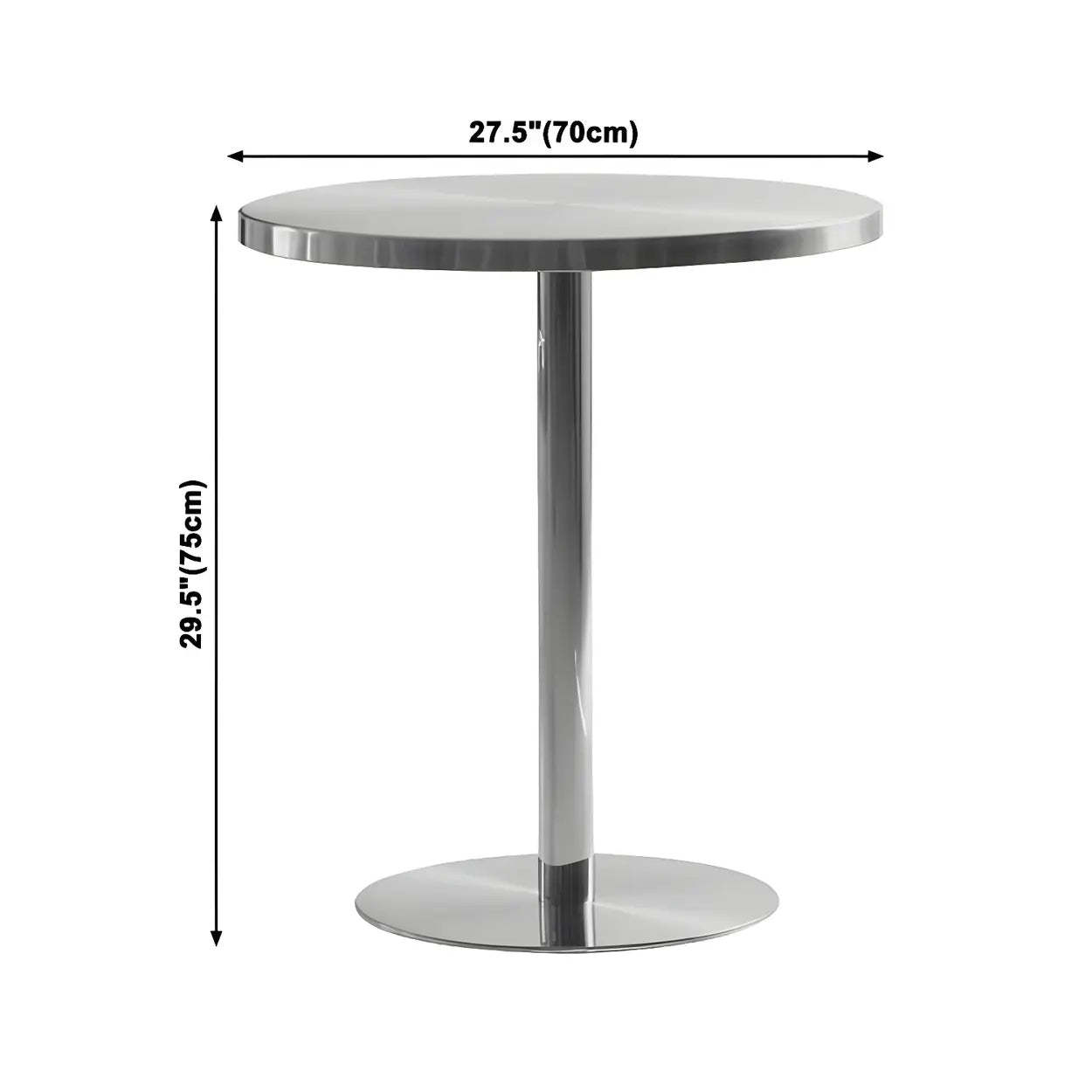 Wood industrial stainless dining tables