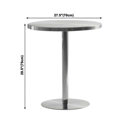Wood industrial stainless dining tables