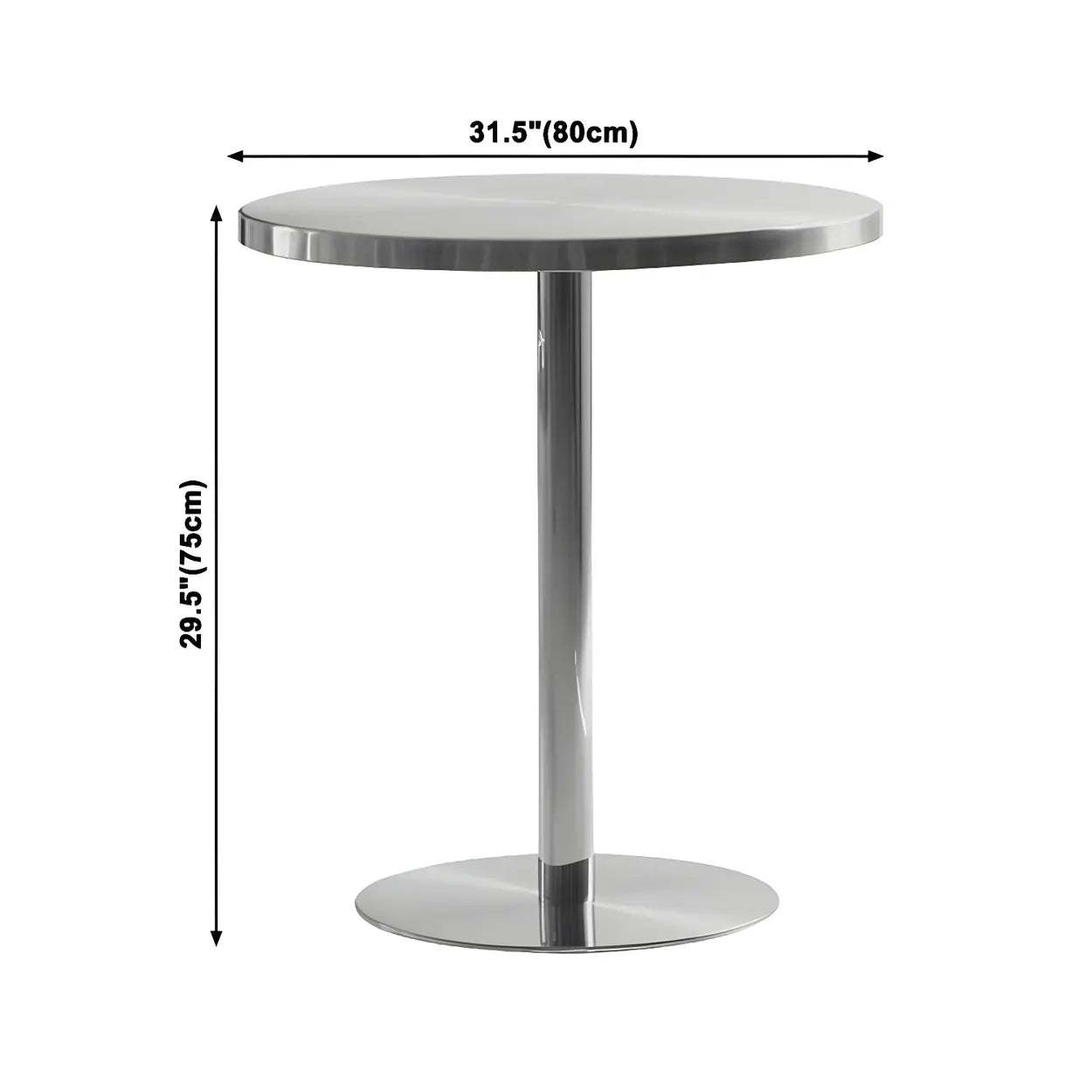 Industrial stainless wood dining tables in steel metal wood