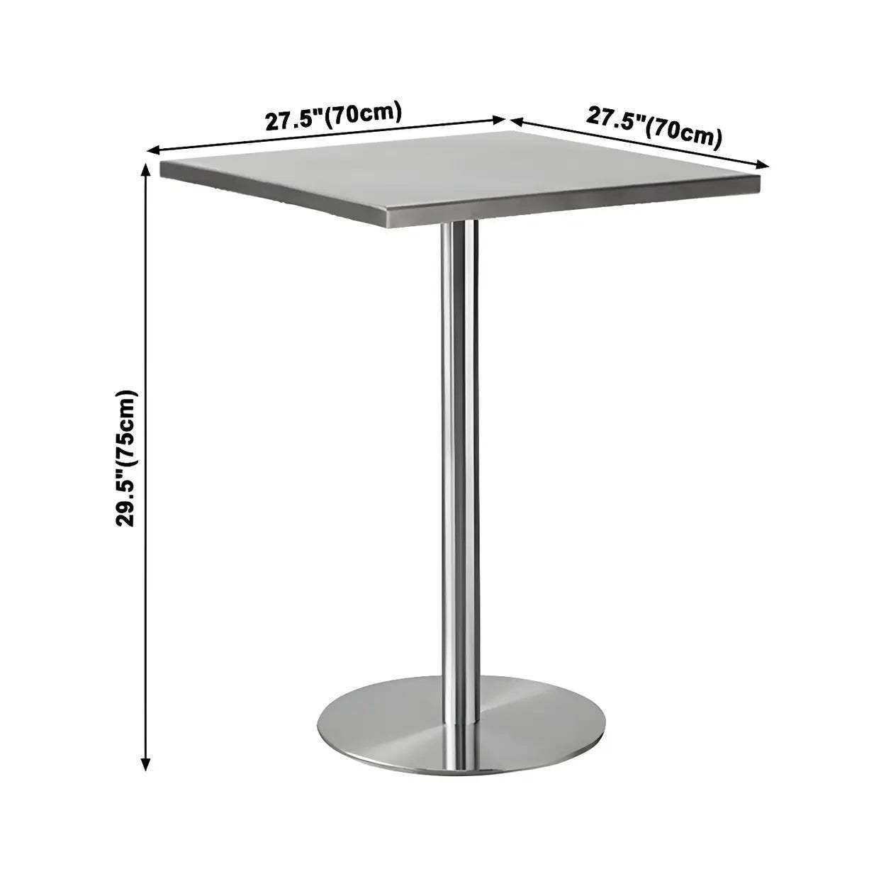Lighom industrial stainless steel metal wood dining tables