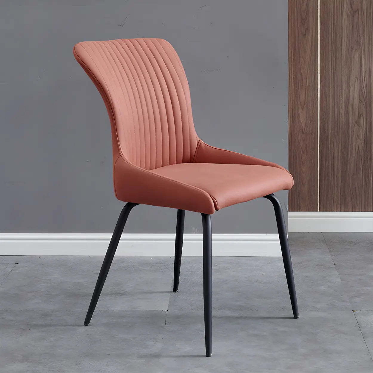Lighom industrial upholstered legs metal office chairs — Set of 1