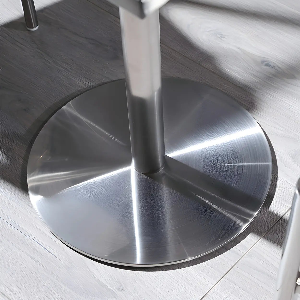 Industrial Square Stainless Steel Silver Dining Table