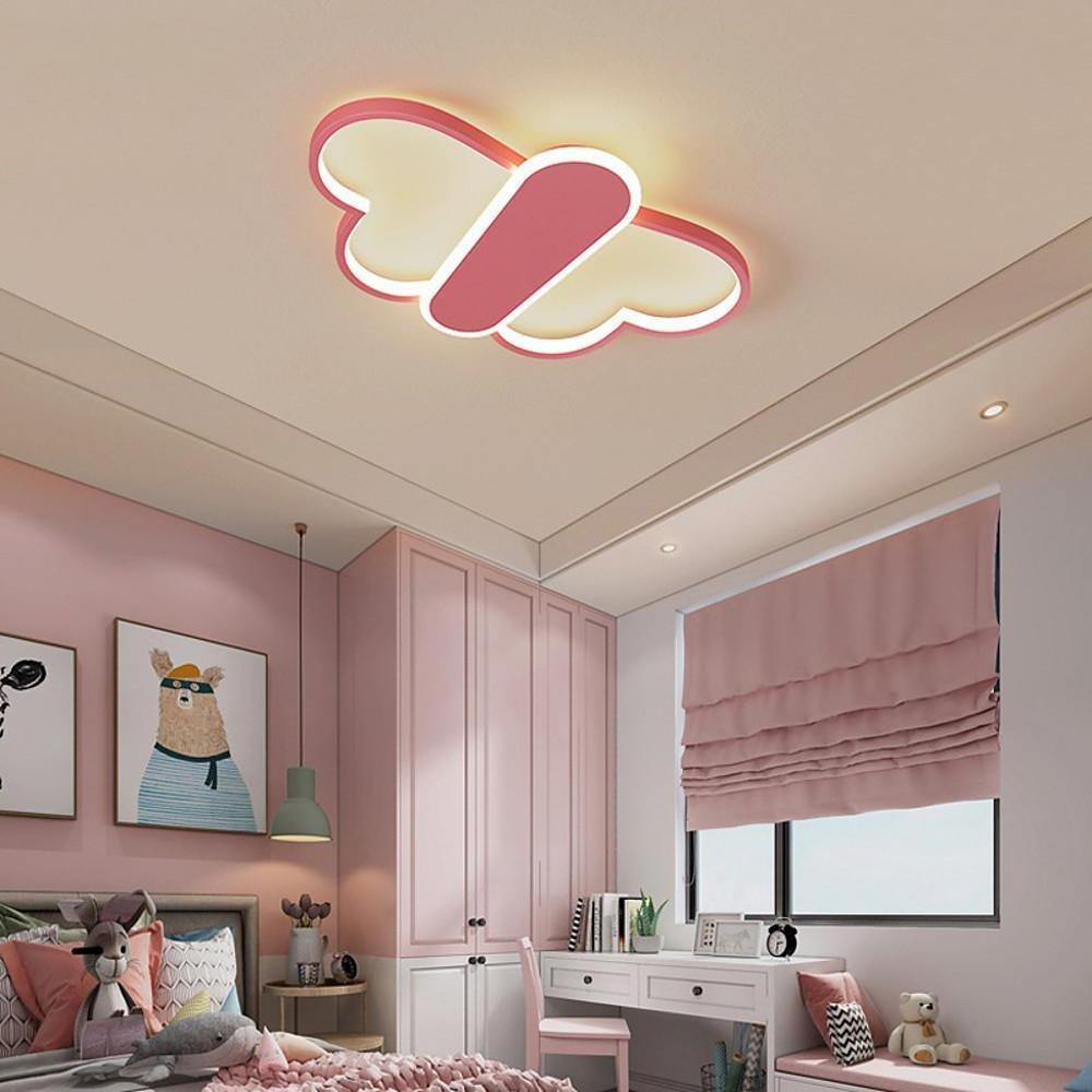 Cartoon Butterflies Dimmable LED with Remote Ceiling Light