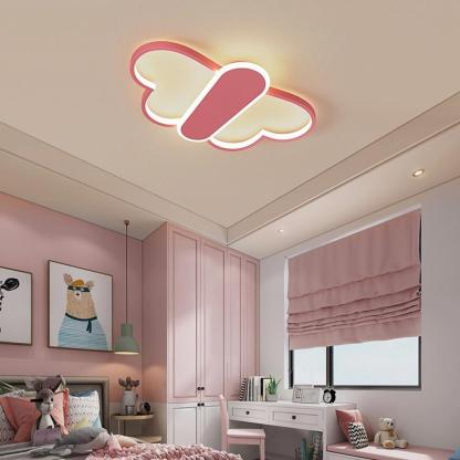 Cartoon Butterflies Dimmable LED with Remote Ceiling Light