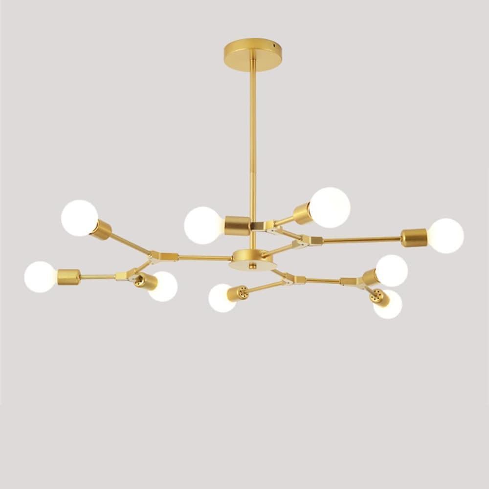 Mini Style 9 Lights LED Modern Sputnik Chandeliers Hanging Ceiling Lights-Lighom