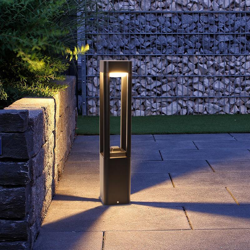 Quadruple-Sided Aluminum LED Open-Design Path Light