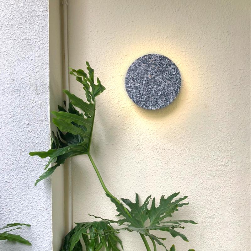 Terrazzo Minimalist LED Outdoor Porch Wall Light