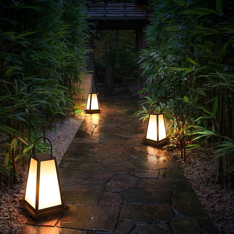 Waterproof LED Black Retro Outdoor Light Lanterns Garden Lights-Lighom