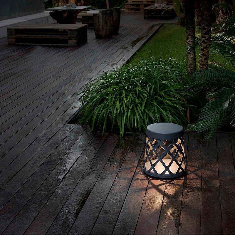 Stool Waterproof LED Aluminum Black Modern Outdoor Light Lanterns Lawn Lamp-Lighom