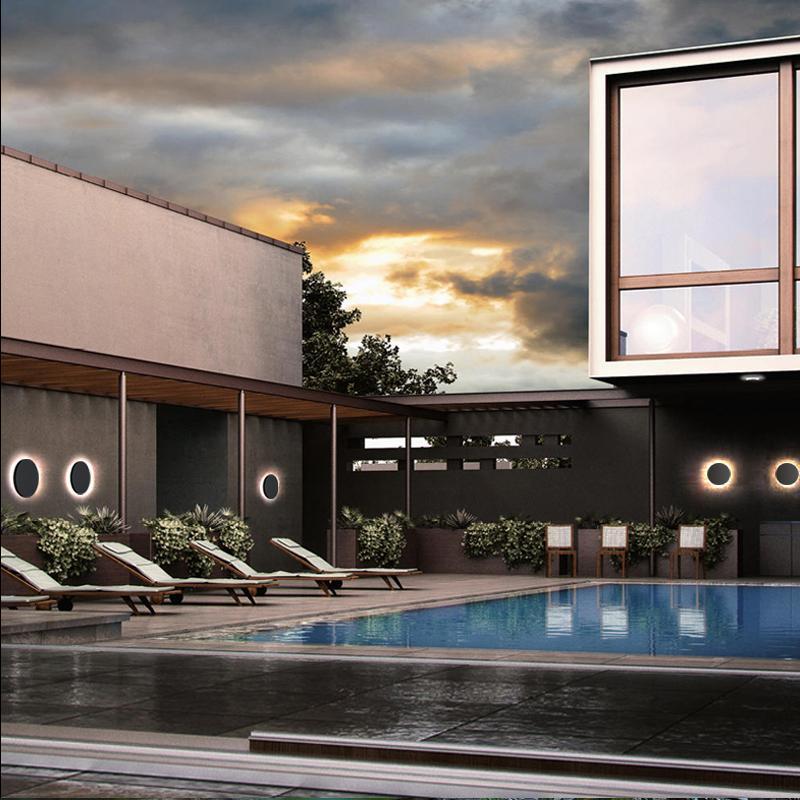 Modern Waterproof LED Outdoor Wall Lights in Flat and Square Designs-Lighom