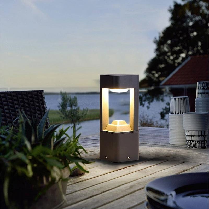 Creative Aluminum Waterproof Black Modern Pathway Lights Outdoor Light-Lighom
