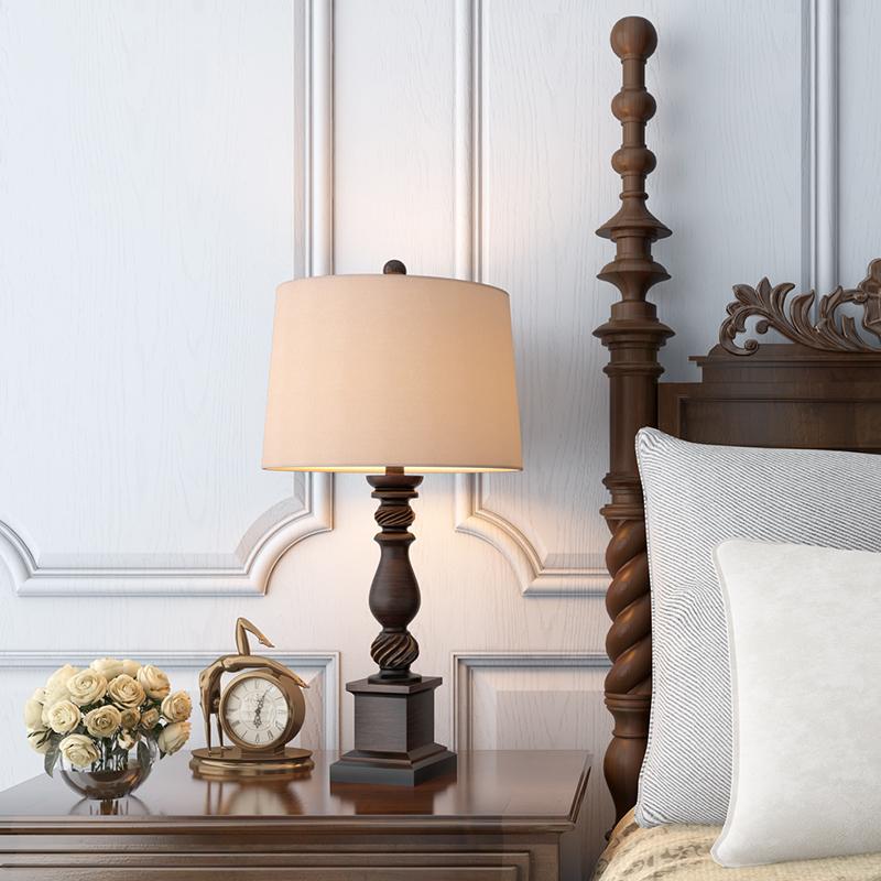 24 inch Rustic Bronze Resin Traditional Table Lamp-Lighom