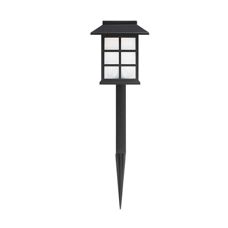 2/4 Pack Ideas Waterproof LED Black Modern Solar Powered Outdoor Light-Lighom