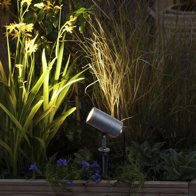 Adjustable Round Aluminum LED Waterproof Black Modern Tree Spotlights-Lighom