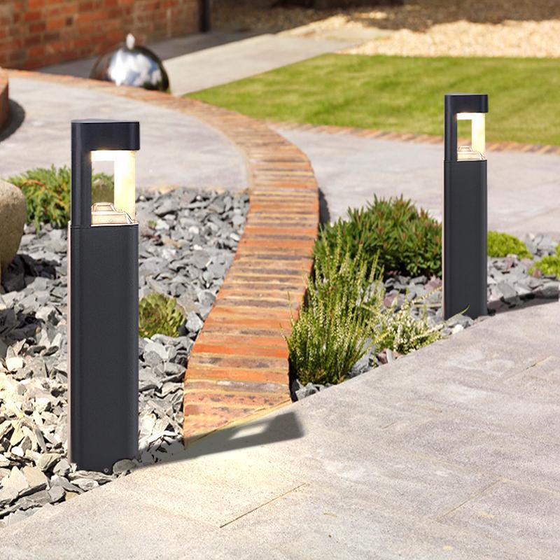Creative Aluminum Waterproof Black Modern Pathway Lights Outdoor Light-Lighom