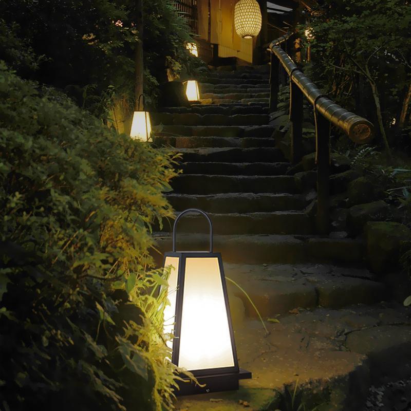 Waterproof LED Black Retro Outdoor Light Lanterns Garden Lights-Lighom