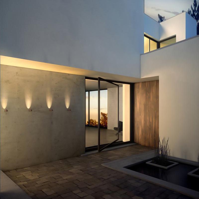Slender Tube Creative LED Waterproof Modern Outdoor Wall Lights Wall Lamp-Lighom