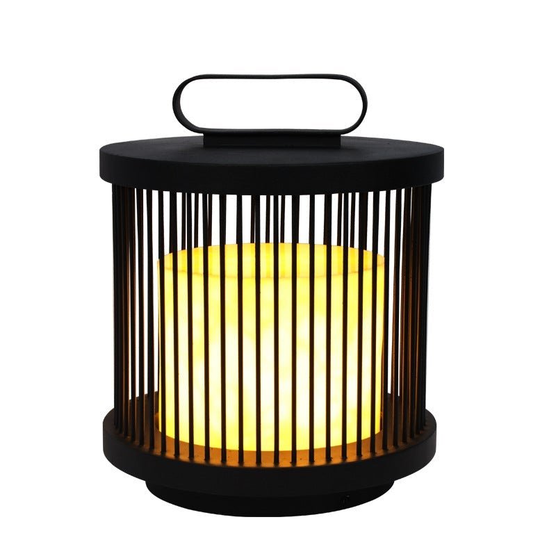 Cage Shape Waterproof Black Retro Classic Outdoor Lanterns Outdoor Lamp-Lighom
