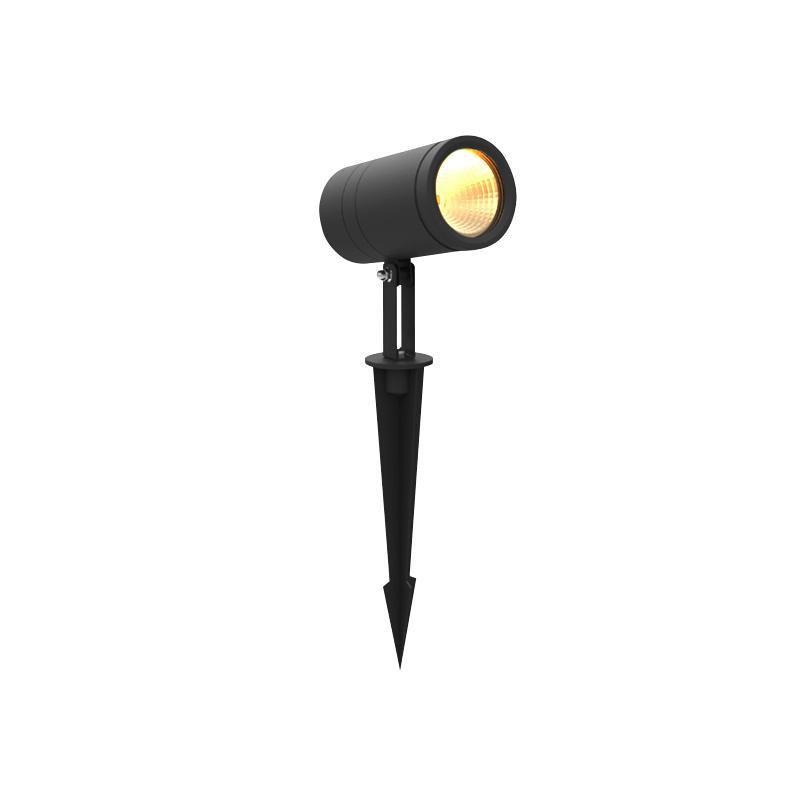 Adjustable Round Aluminum LED Waterproof Black Modern Tree Spotlights-Lighom