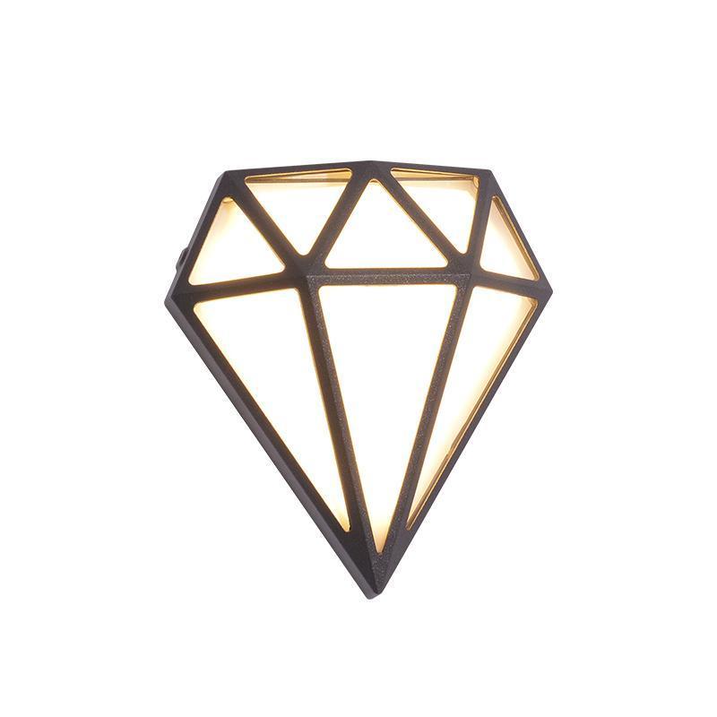Rhombus Diamonds LED Waterproof Modern Porch Lights Outdoor Wall Lights-Lighom