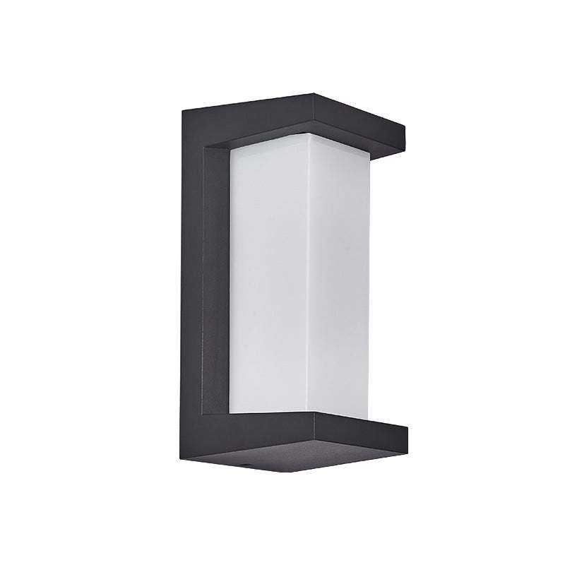 Creative Geometric Waterproof Black Modern Outdoor Wall Lights Wall Lamp-Lighom