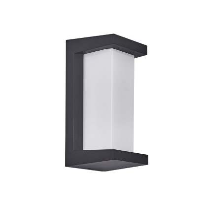Creative Geometric Waterproof Black Modern Outdoor Wall Lights Wall Lamp-Lighom