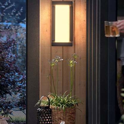 Creative Geometric Waterproof Black Modern Outdoor Wall Lights Wall Lamp-Lighom