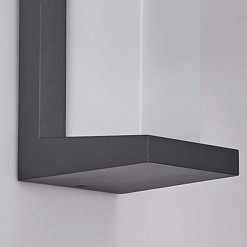 Creative Geometric Waterproof Black Modern Outdoor Wall Lights Wall Lamp-Lighom
