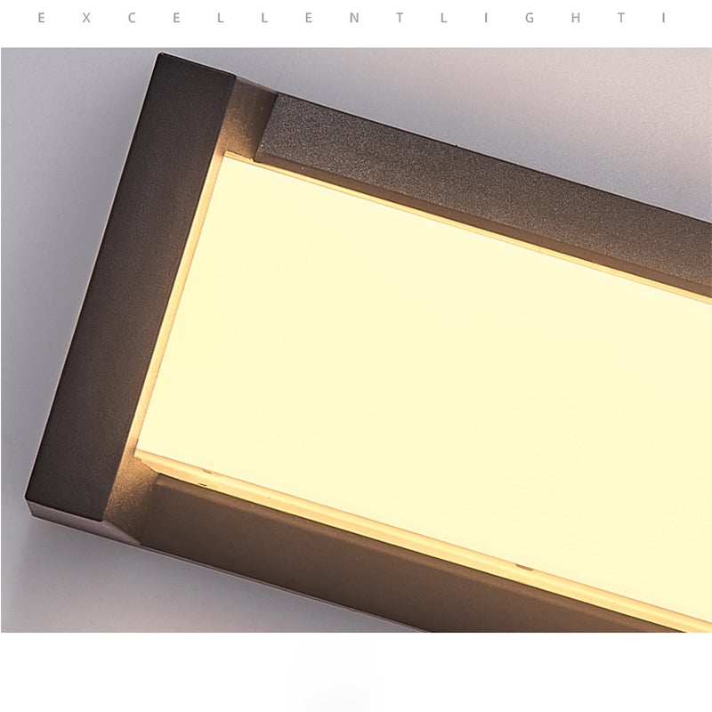 Creative Geometric Waterproof Black Modern Outdoor Wall Lights Wall Lamp-Lighom