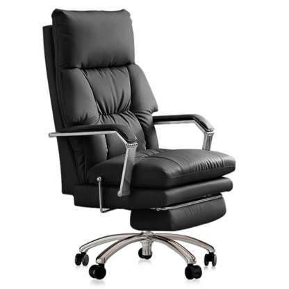 Ivory Adjustable High-Back Office Chair