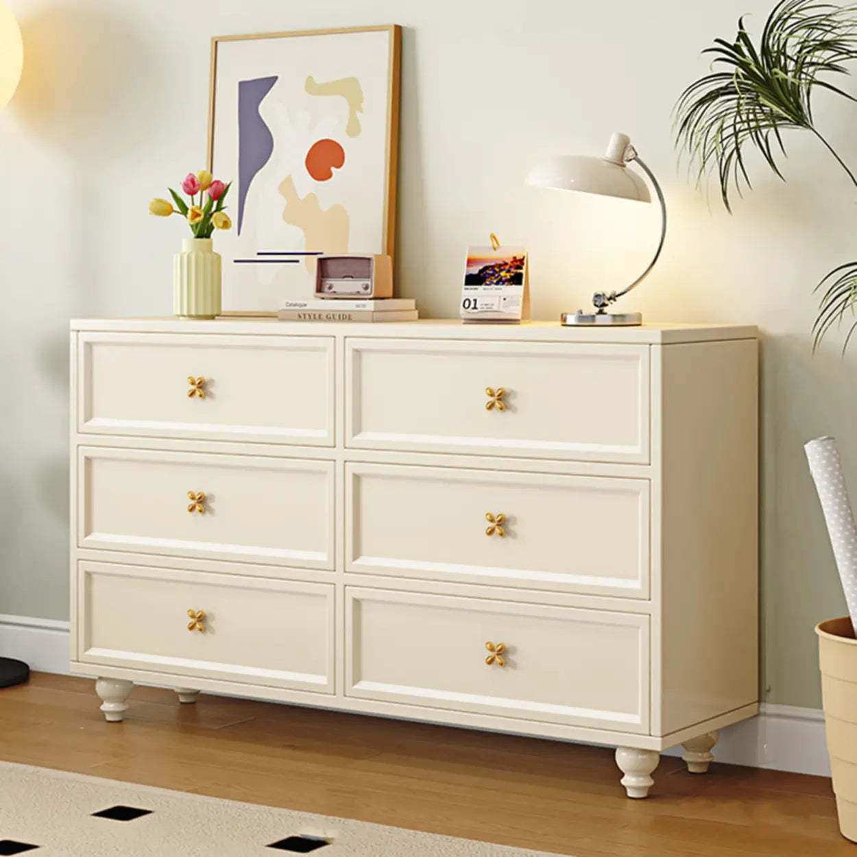 Ivory Composite Soft-Close Drawer Dresser — 4