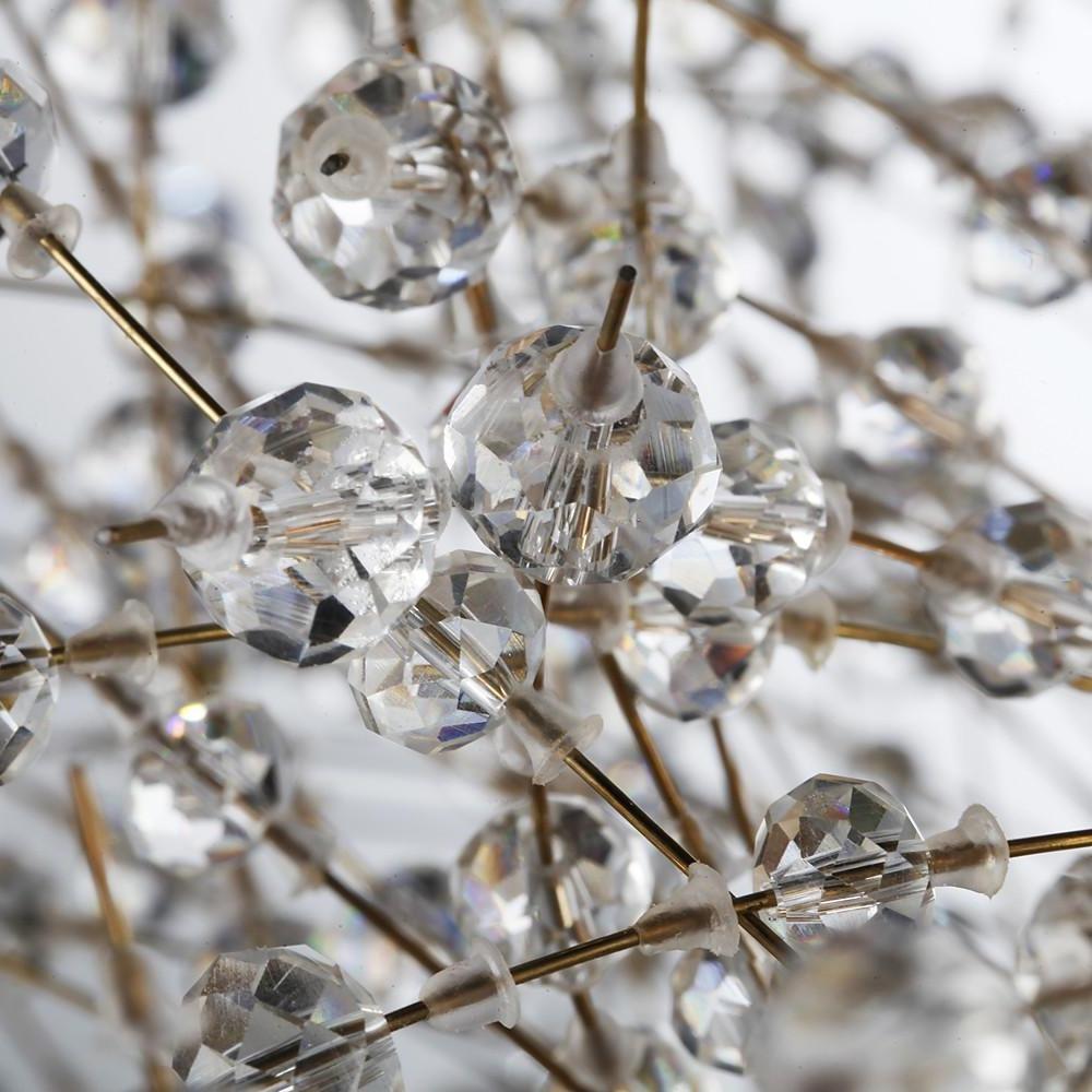 Round Design Crystal Metal LED Antique Chandeliers Kitchen Pendant Lighting-Lighom