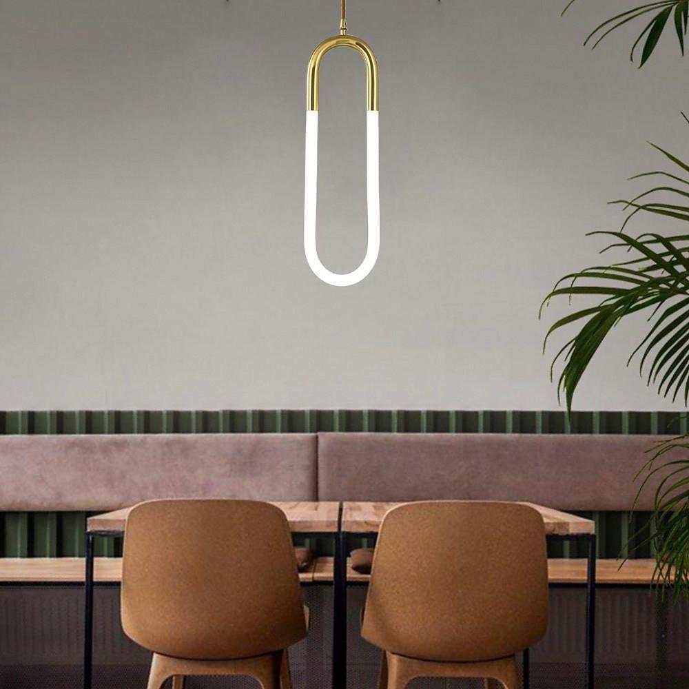 Industrial island rectangle brass pendant lighting in synthetic — Set of 2