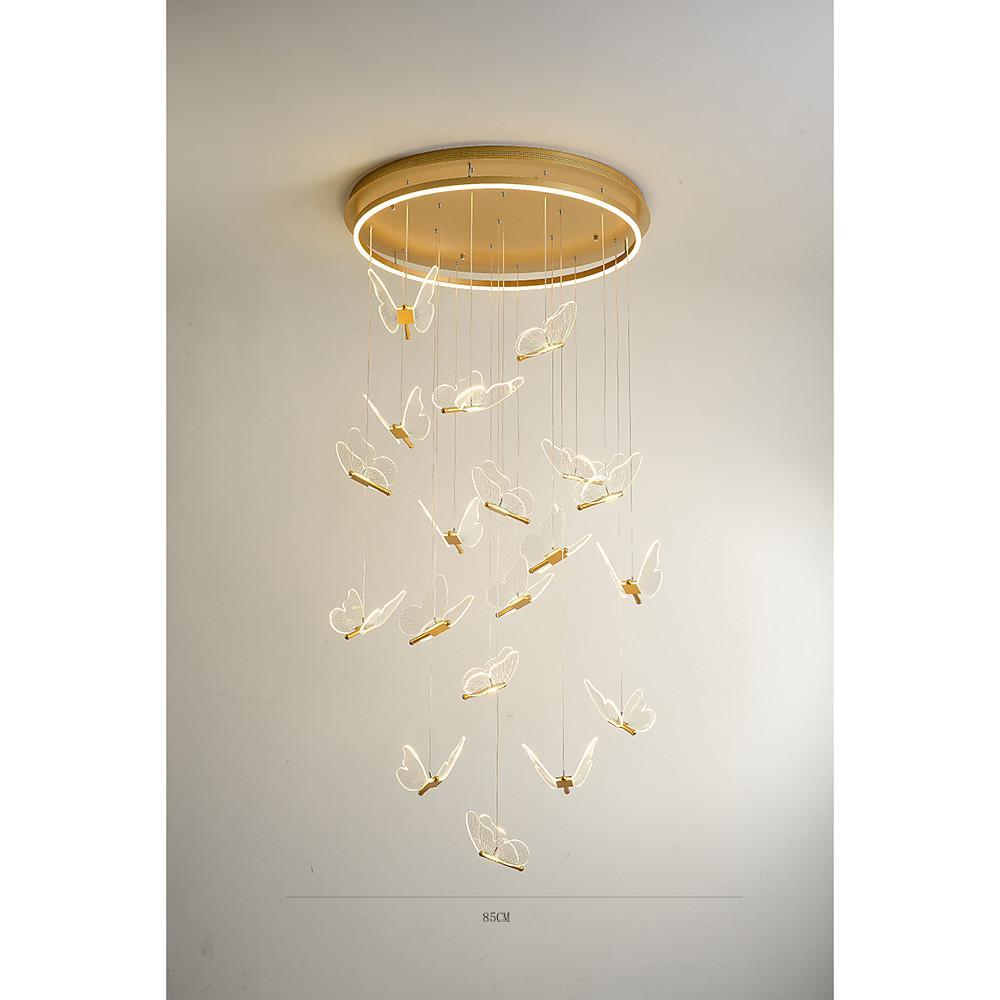 Butterfly Shapes Design Pendant Lighting Acrylic Metal Island LED Living Room Ceiling Lights-Lighom